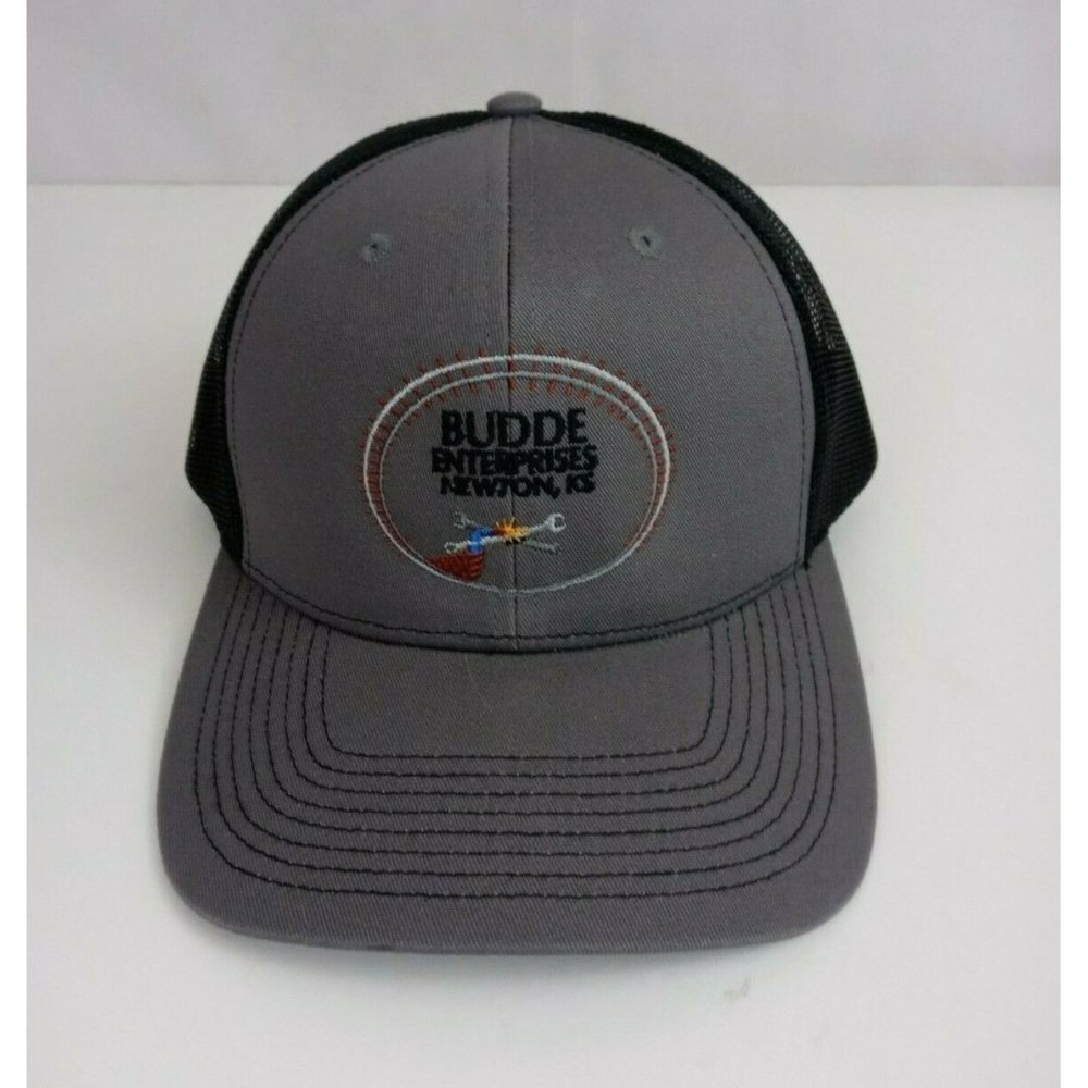 New Budde Enterprises Newton, KS Railroad Mesh Back Snapback Baseball Cap